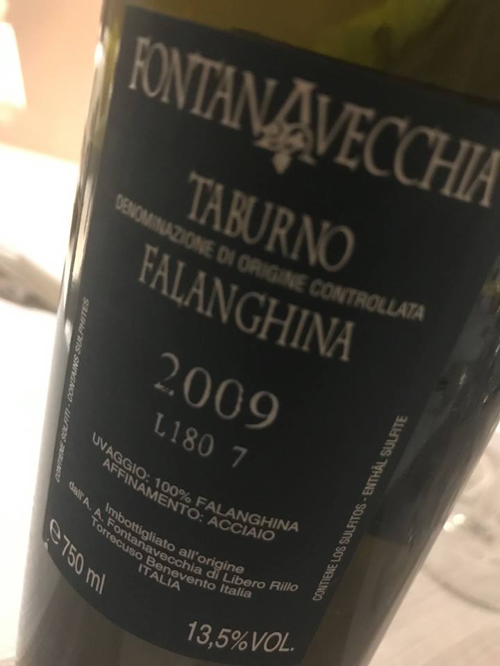 Falanghina Taburno doc 2009, Fontanafredda