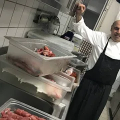 Alfonso Caputo e il pescato del giorno