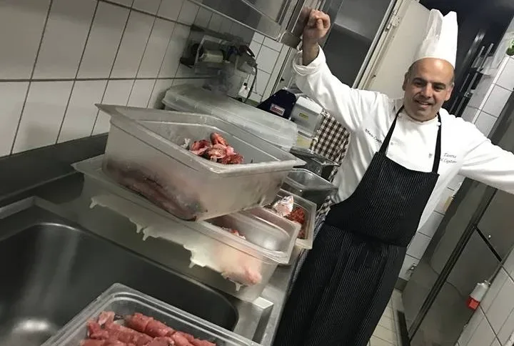 Alfonso Caputo e il pescato del giorno