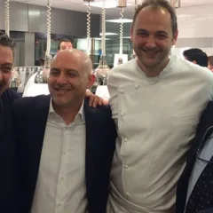 All'Eleven Madison con Daniel Humm. Peppe Di Martino e Albert Sapere