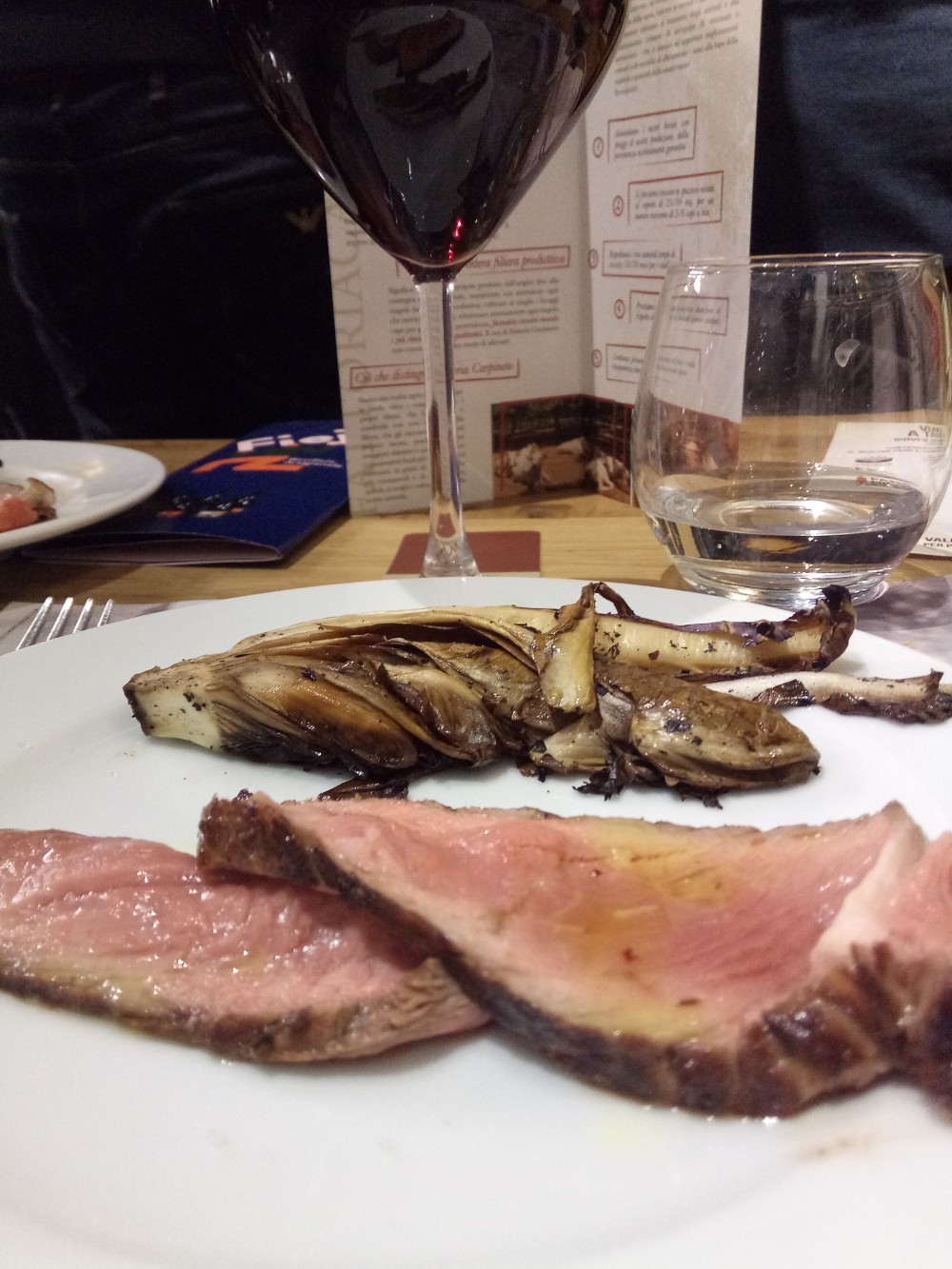 Fattoria Carpineto a Storie di Pane, Assaggio di bistecca di carne