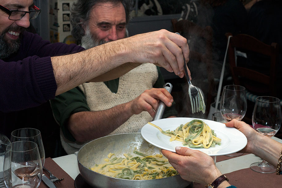 Pozzo di Bugia, fettuccine Alfredo