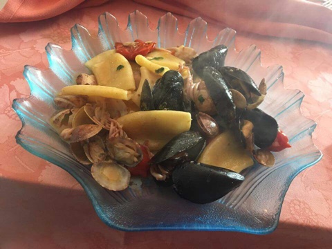 Ristorante Le Macine, Pacchedri ai frutti di mare