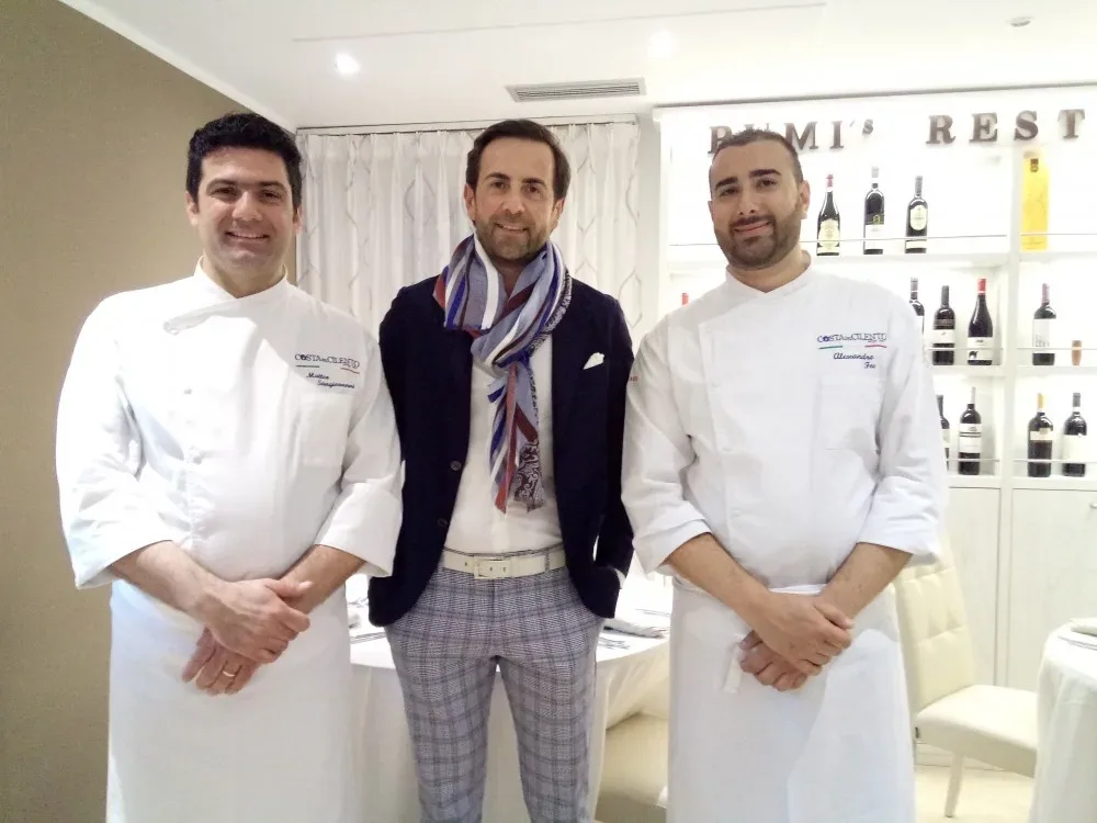 da sx Matteo Sangiovanni, Ruggero Scognamiglio ed Alessandro Feo