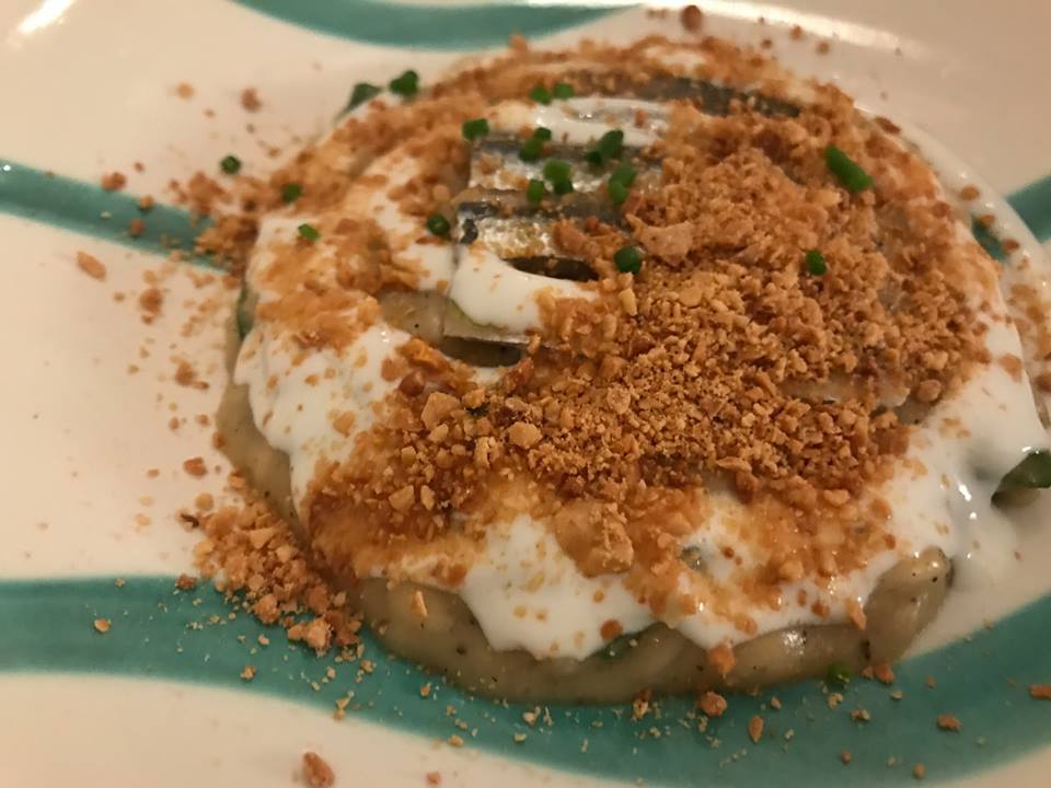 Jose' restaurant - Risotto con cipolla bianca, mandorla e alici