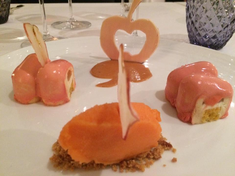 Terrazza Tiberio - dessert alla mela annurca con sorbetto all'ace
