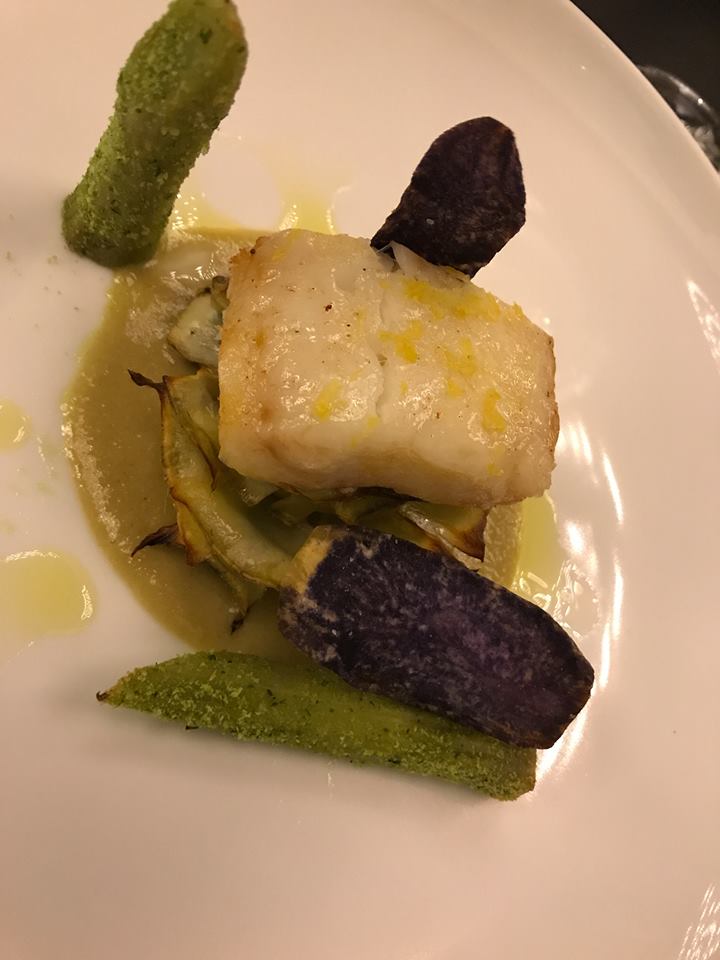 Casamatta del Vinilia Wine Resort - carciofo spinoso, baccala', crema di acciuga e patata violetta