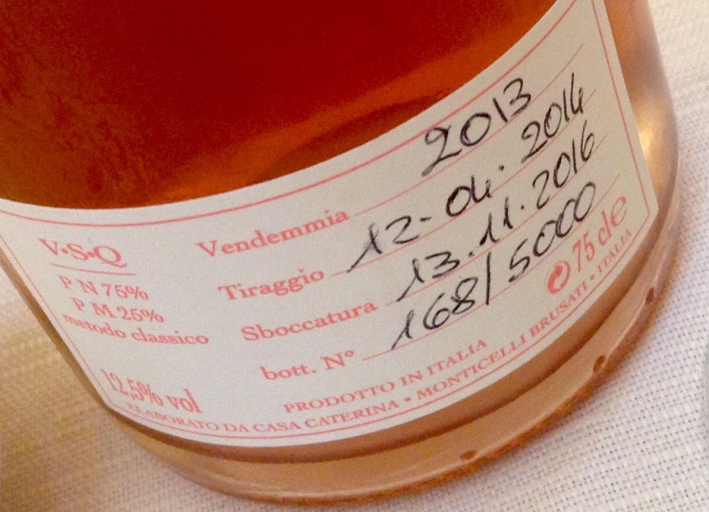 La Piana Carate, controetichetta Rose'