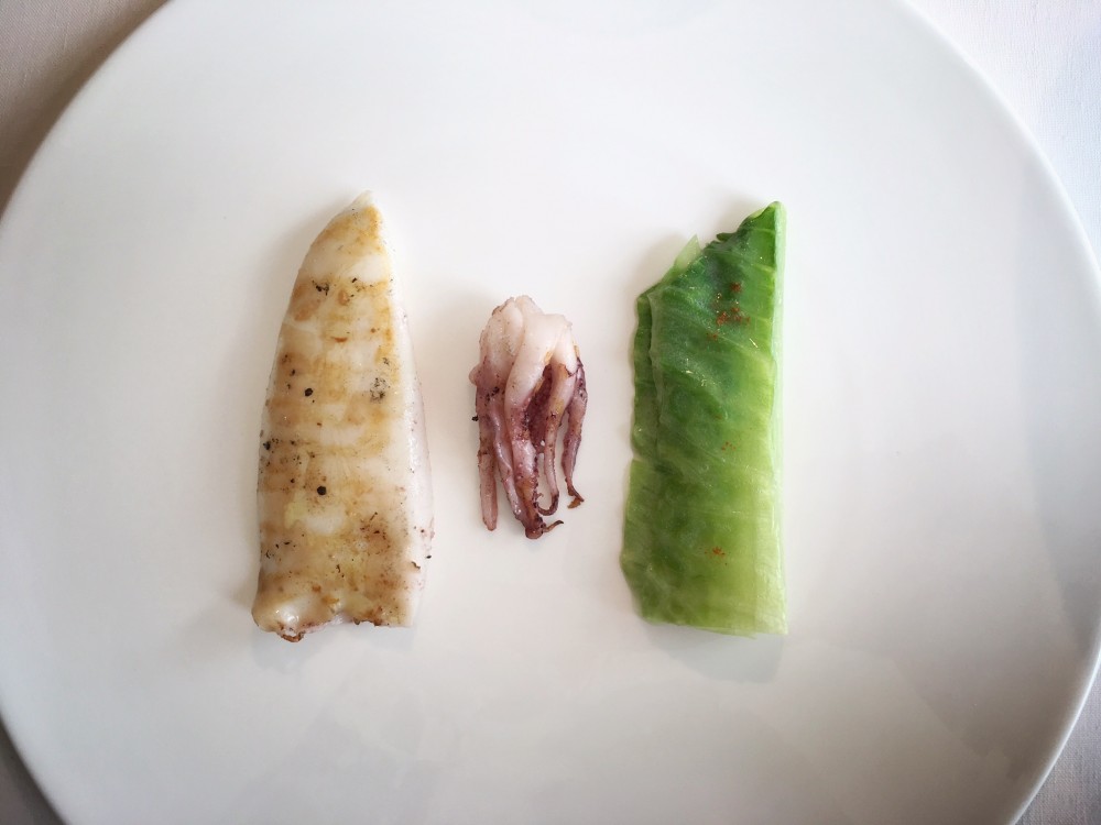 Ristorante Reale - Calamaro, pepe e lattuga