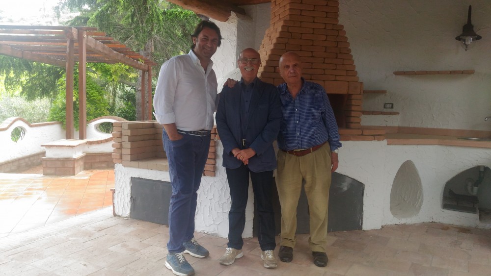 Enrico Malgi tra Paolo ed Antonio Verrone