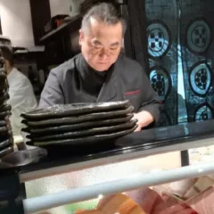 Jap-One, Ignacio Ito At Work. Con La Sous-Chef Irina Advanei