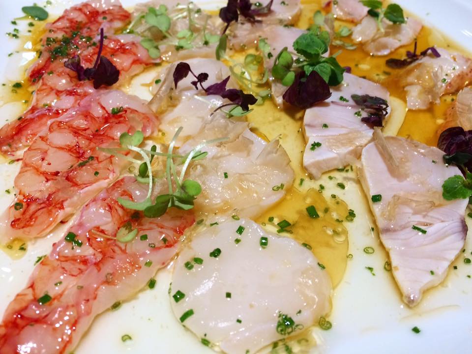 Jap-One, Carpaccio di Gamberi Rossi Di Mazara, Capesante, Pesce Spada & Aragosta