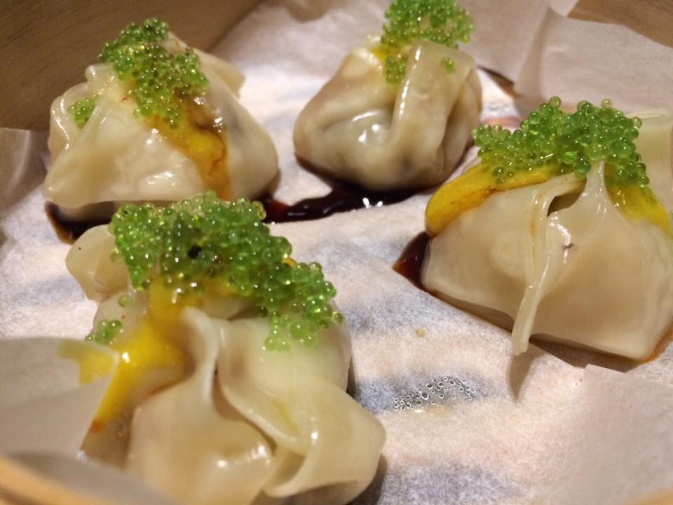 Jap-One. Dim Sum. Sfoglia Di Riso. Spigola, Anguilla Laccata E Tobiko