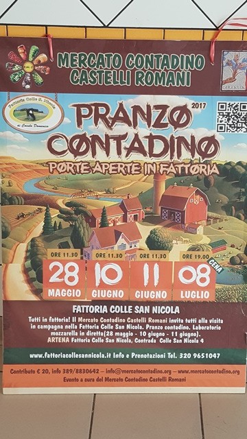 Fattoria Colle San Nicola - i prossimi pranzi contadini