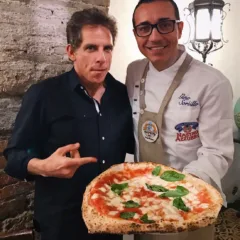 Gino Sorbillo e Ben Stiller