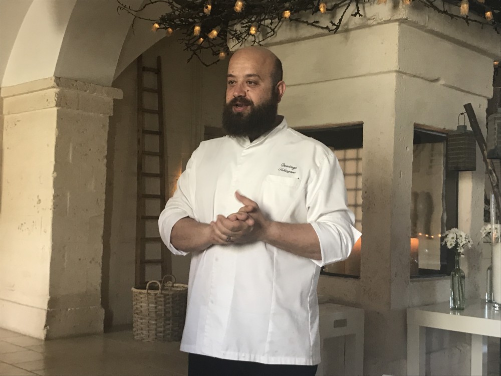 Borgo Egnazia, ristorante I due camini: Domenico Schingaro,