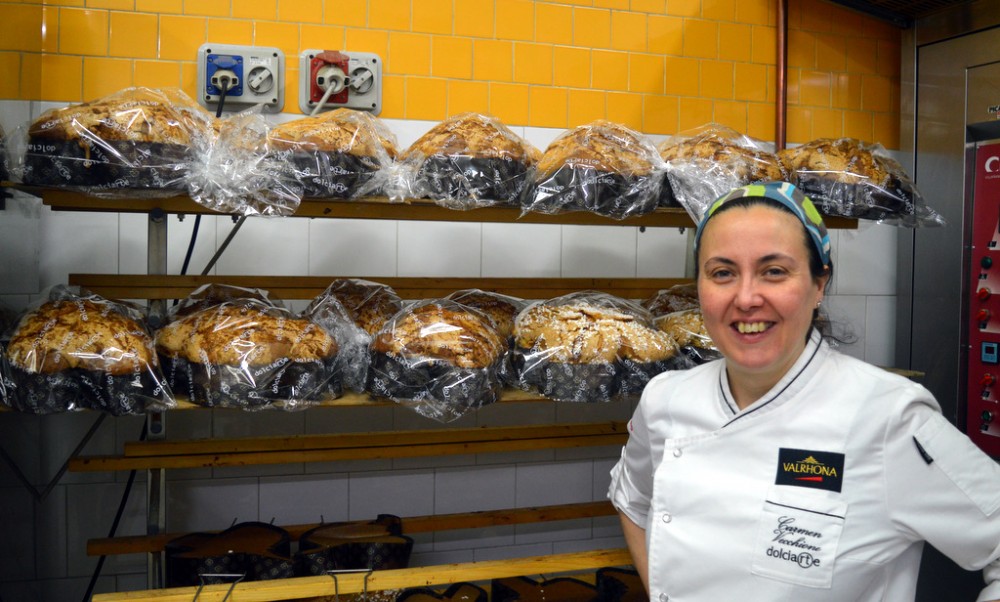 Dolciarte di Carmen Vecchione ad Avellino. Carmen Vecchione e le colombe Dolciarte