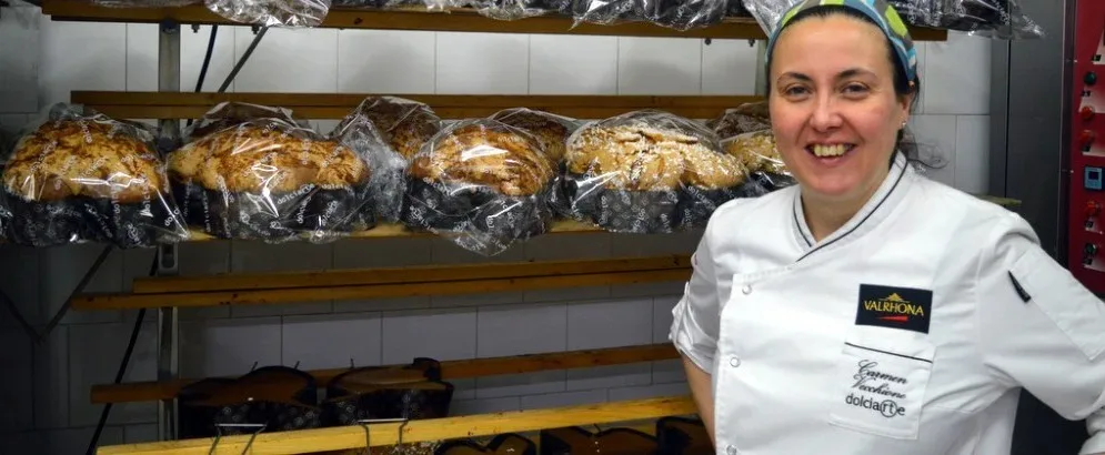 Dolciarte di Carmen Vecchione ad Avellino. Carmen Vecchione e le colombe Dolciarte