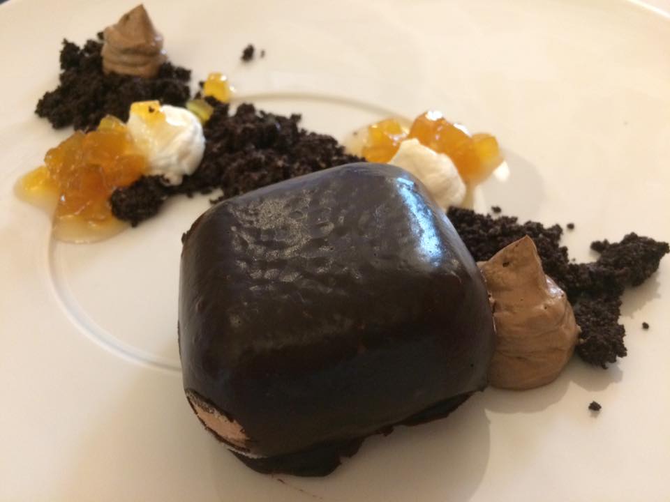 Osteria dei Sassi, dessert ai tre cioccolati