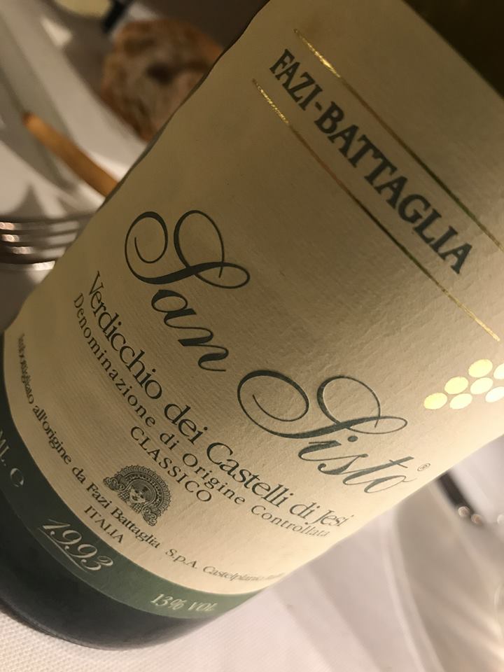 San Sisto Verdicchio 1993 Fazi Battaglia