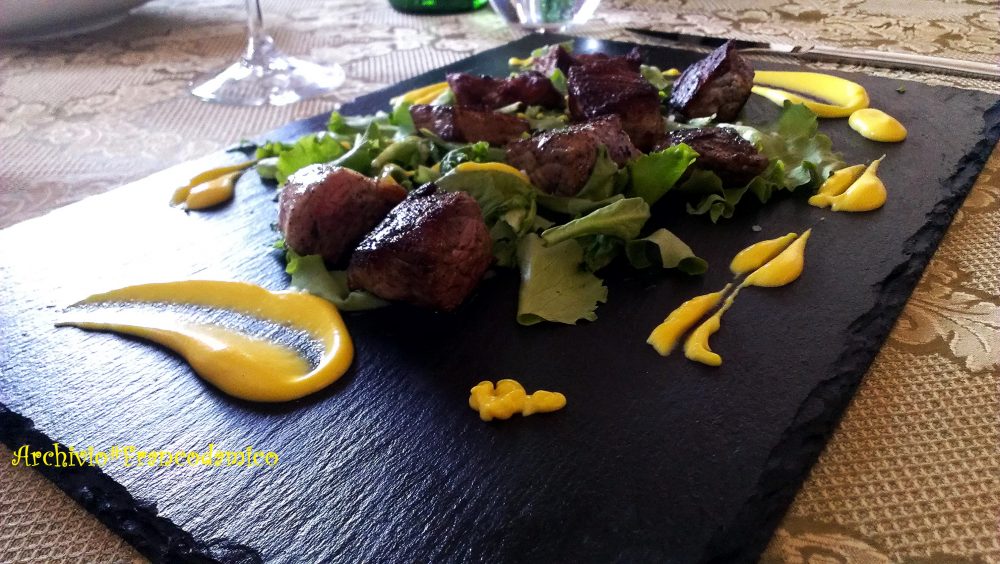 Locanda De Foris – bocconi di bufala con salsa di zafferano