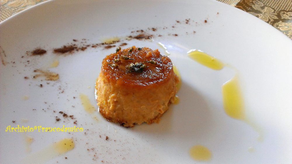 Locanda De Foris – zuccotto di cavolfiore con porcini e mozzarella