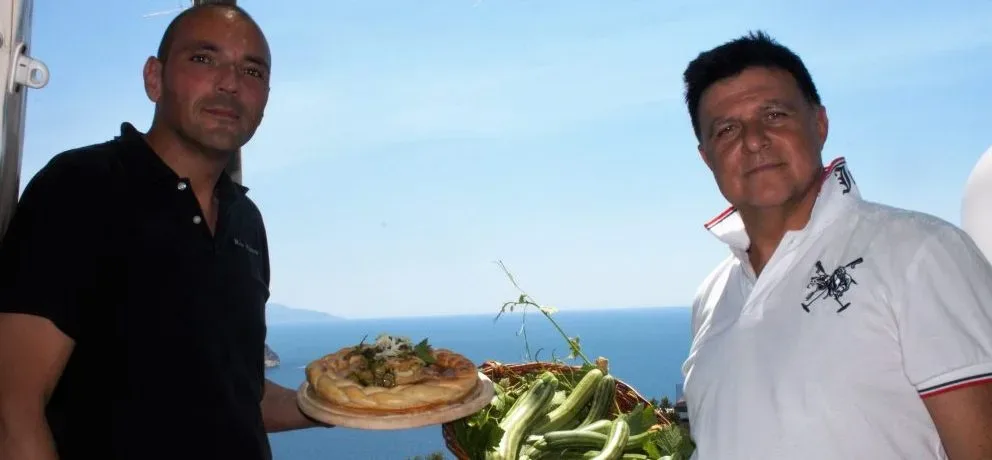 Antonio Iovino e lo chef Salvatore Di Meo