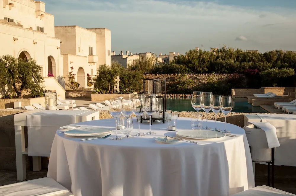 Borgo Egnazia mise en place esterna