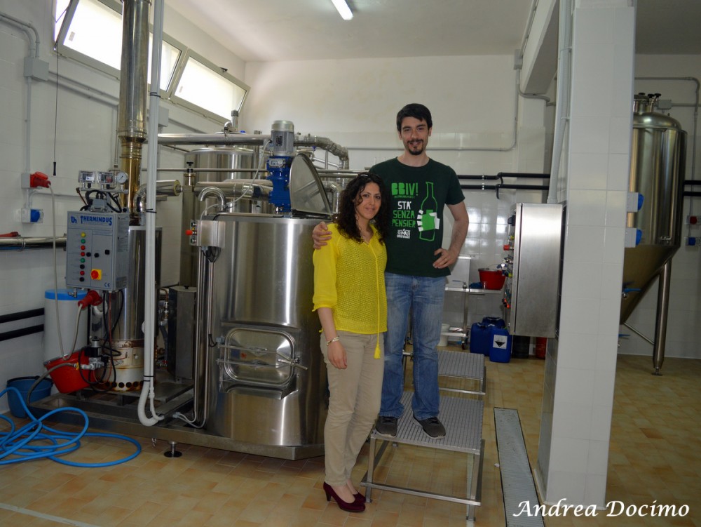 Birrificio Stimalti a Casale di Carinola CE. Ferdinando Lonardo e Giulia Ullucci