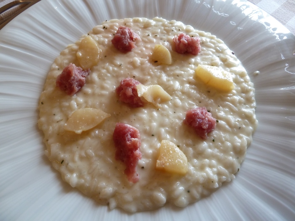 La Piazzetta, risotto con taleggio della Valsassina