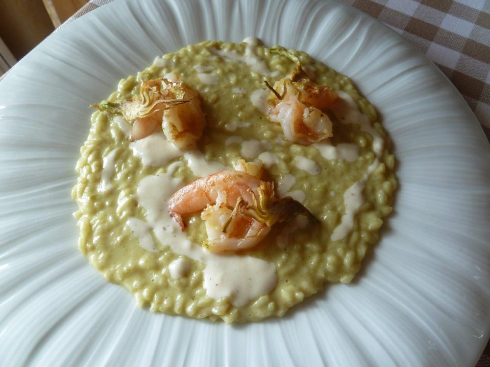 La Piazzetta, risotto gamberi e carciofi