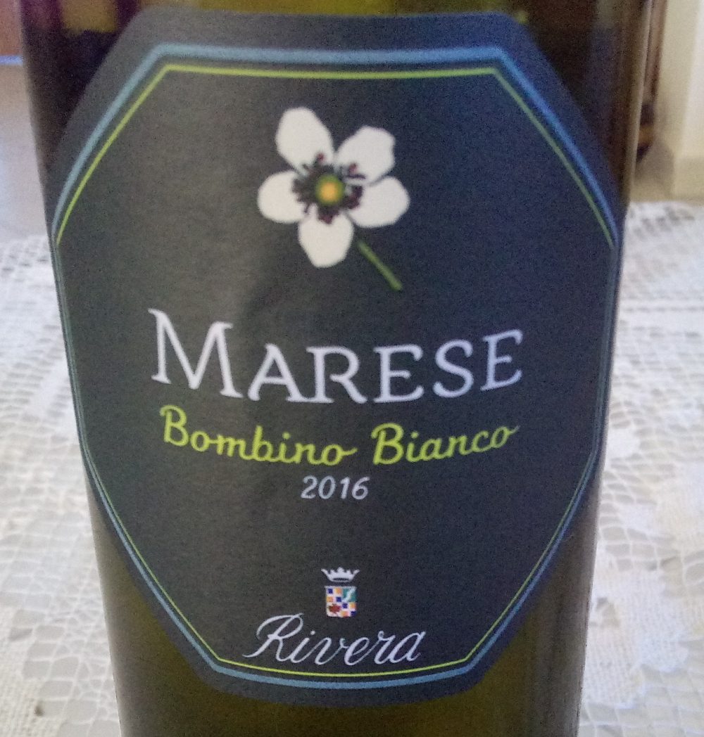 Marese Bombino Bianco Castel del Monte Doc 2016 Secondo classificato a Radici del Sud 2017