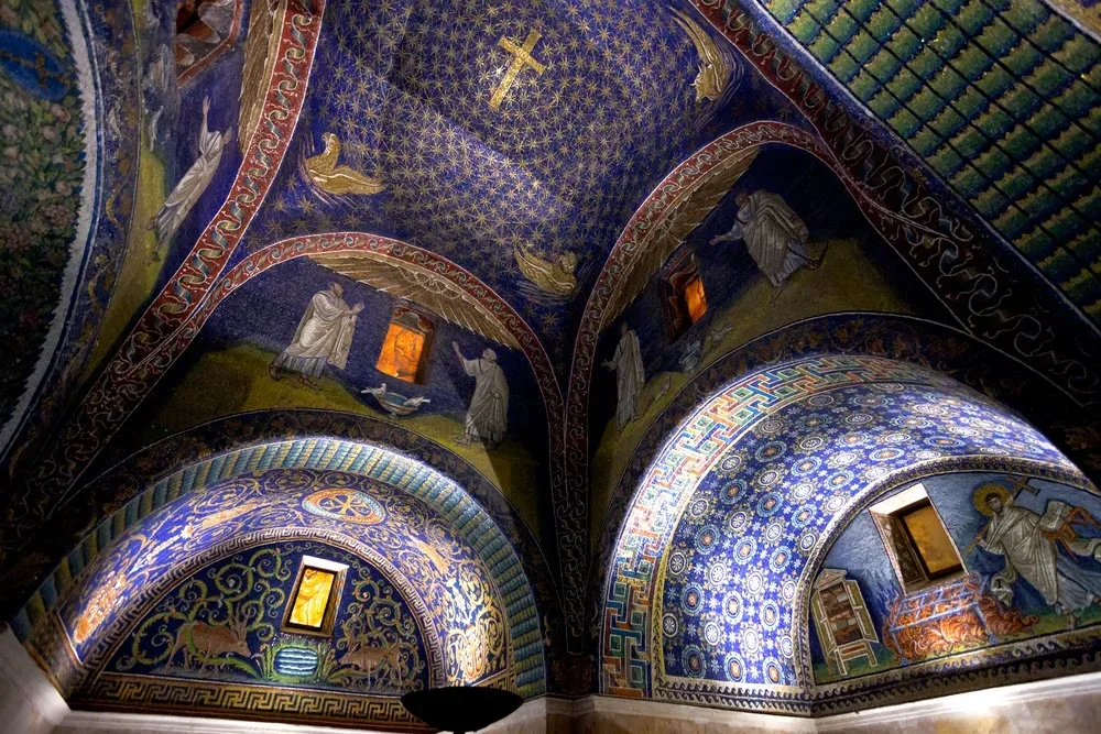 Ravenna, Mausoleo di Galla Placidia, cielo stellato
