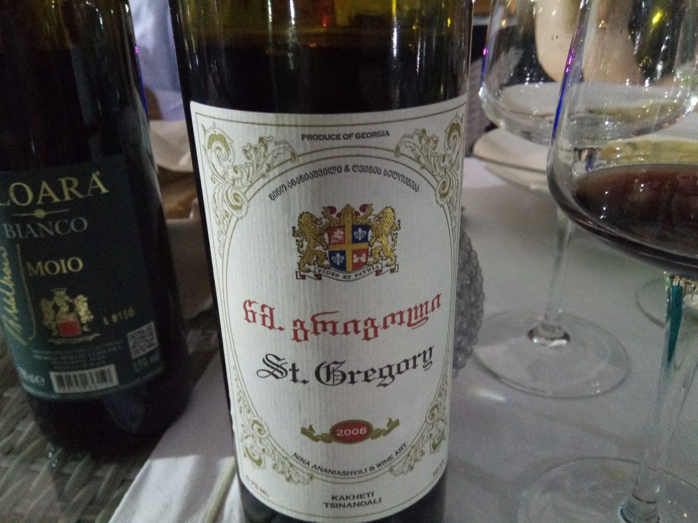 Bottiglia di vino Georgiano