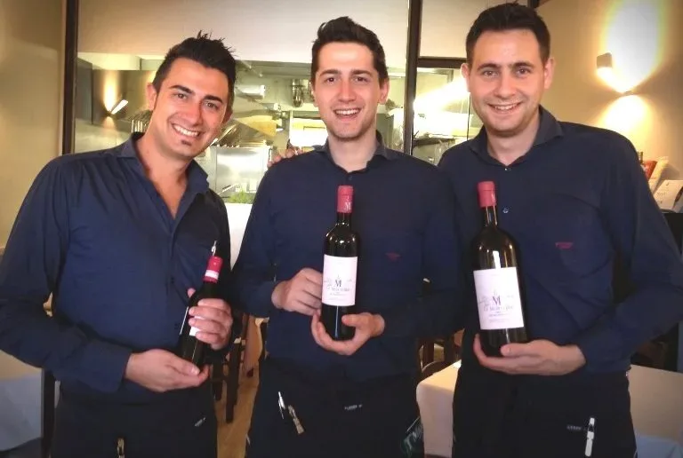 Casa Rispoli, da sinistra Vincenzo, Alessandro e Marco Rispoli