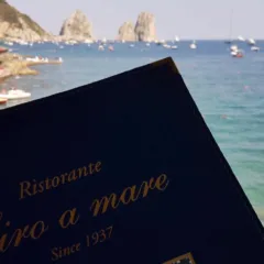 Ciro a Mare, il menu' e i faraglioni