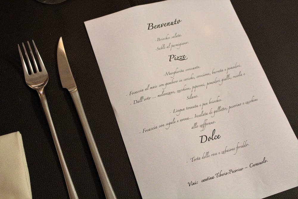 Percorsi di Gusto AQ – il menu'