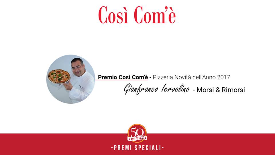 Premio Cosi' Com'e' Pizzeria Novità dell'Anno 2017