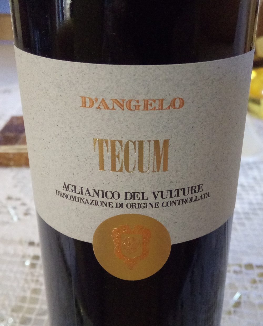 Tecum Aglianico del Vulture Doc 2013 D'Angelo