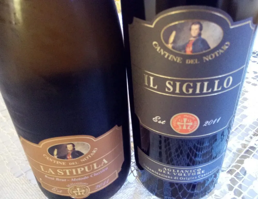 Vini delle Cantine del Notaio piazzati a Radici del Sud 2017