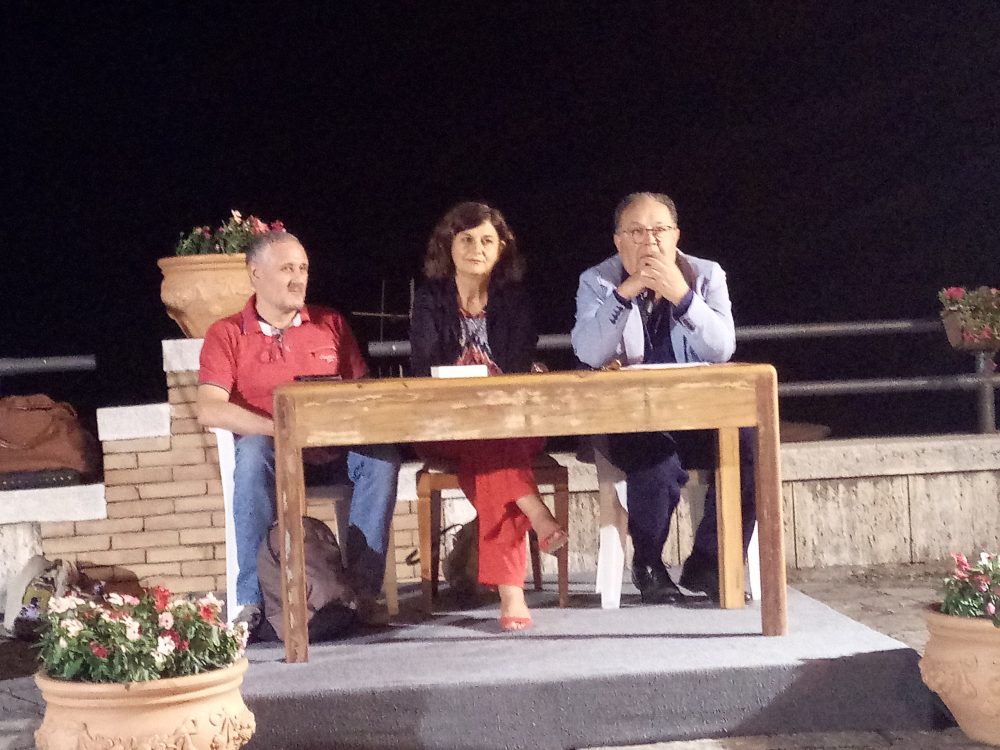 da sx Fabio Riccio, Giovanna Voria e Geppino D'Amico