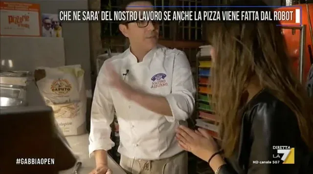 Gino Sorbillo e la pizza fatta dal robot