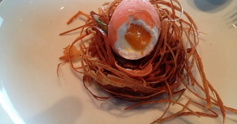 Troisgros, euf a la coque