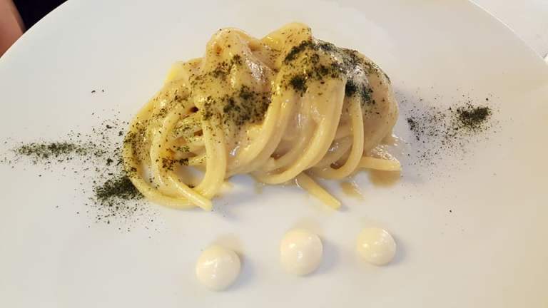 Antica Osteria Marconi, spaghetti Benedetto Cavalieri alle vongole veraci