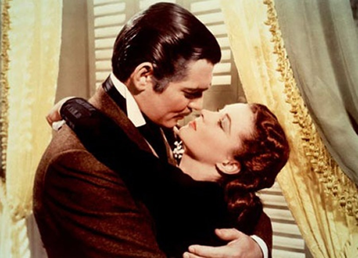 Clark Gable e Vivien Leigh in Via Col Vento