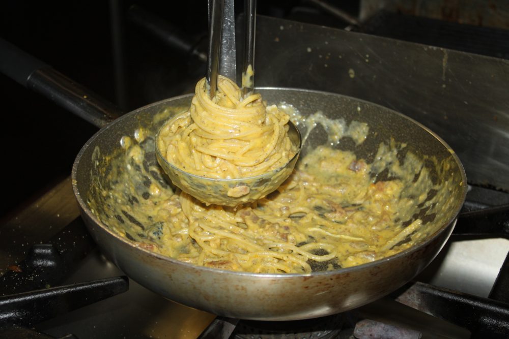 Carbonara con tartufo del Ristorante Belvedere dal 1933