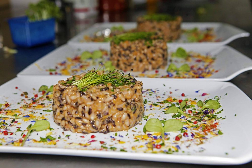 Maison Toledo - Duetto di riso, con zucca e speck, mantecato con provola affumicata d’Agerola