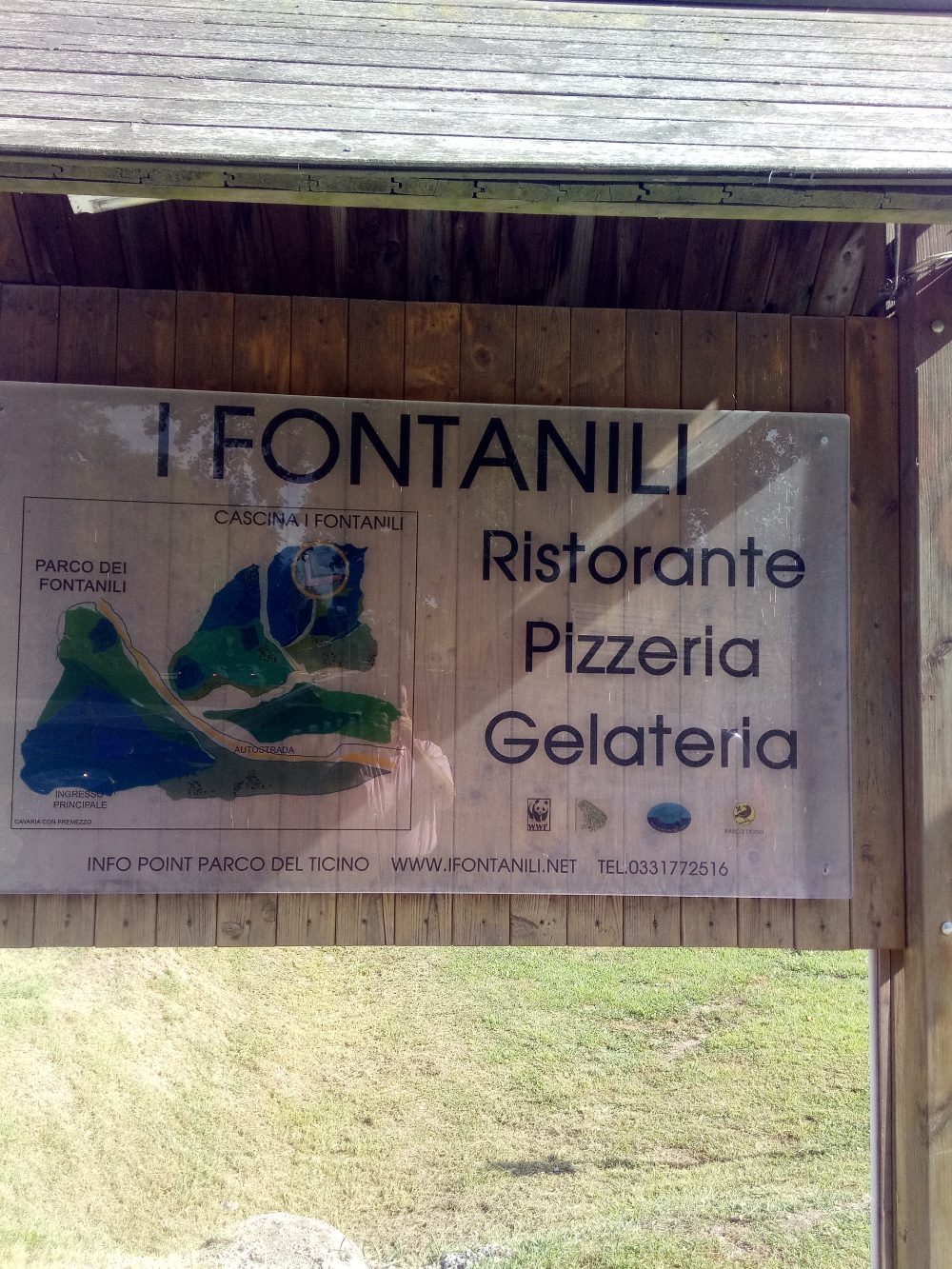 Ristorante I Fontanili - Insegna d'ingresso
