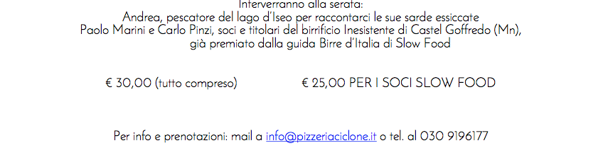 Pizza Gourmet e birra Artigianale al Ciclone