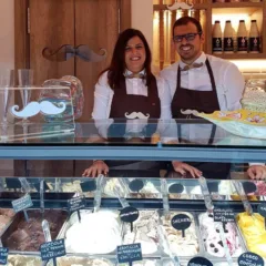 Baffone - Valentina ed Ugo D'Angelo presso la loro gelateria